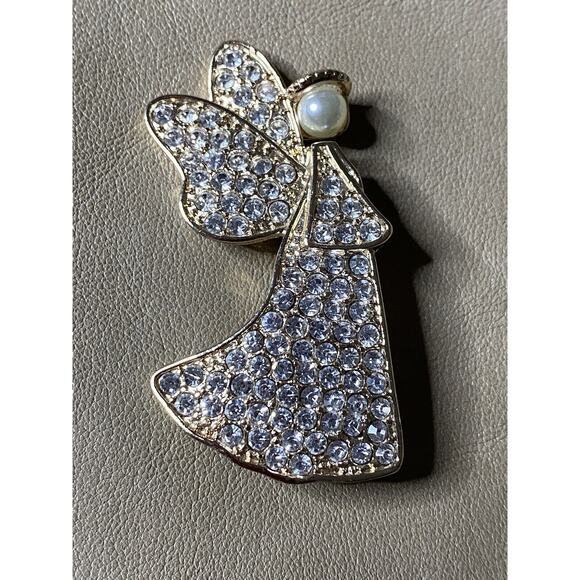 VNTG Lot 4 Signed Angel Brooch BeautifulSilver/Gold Tone Anne Klein,Giusti,SE,DM - Picture 4 of 11